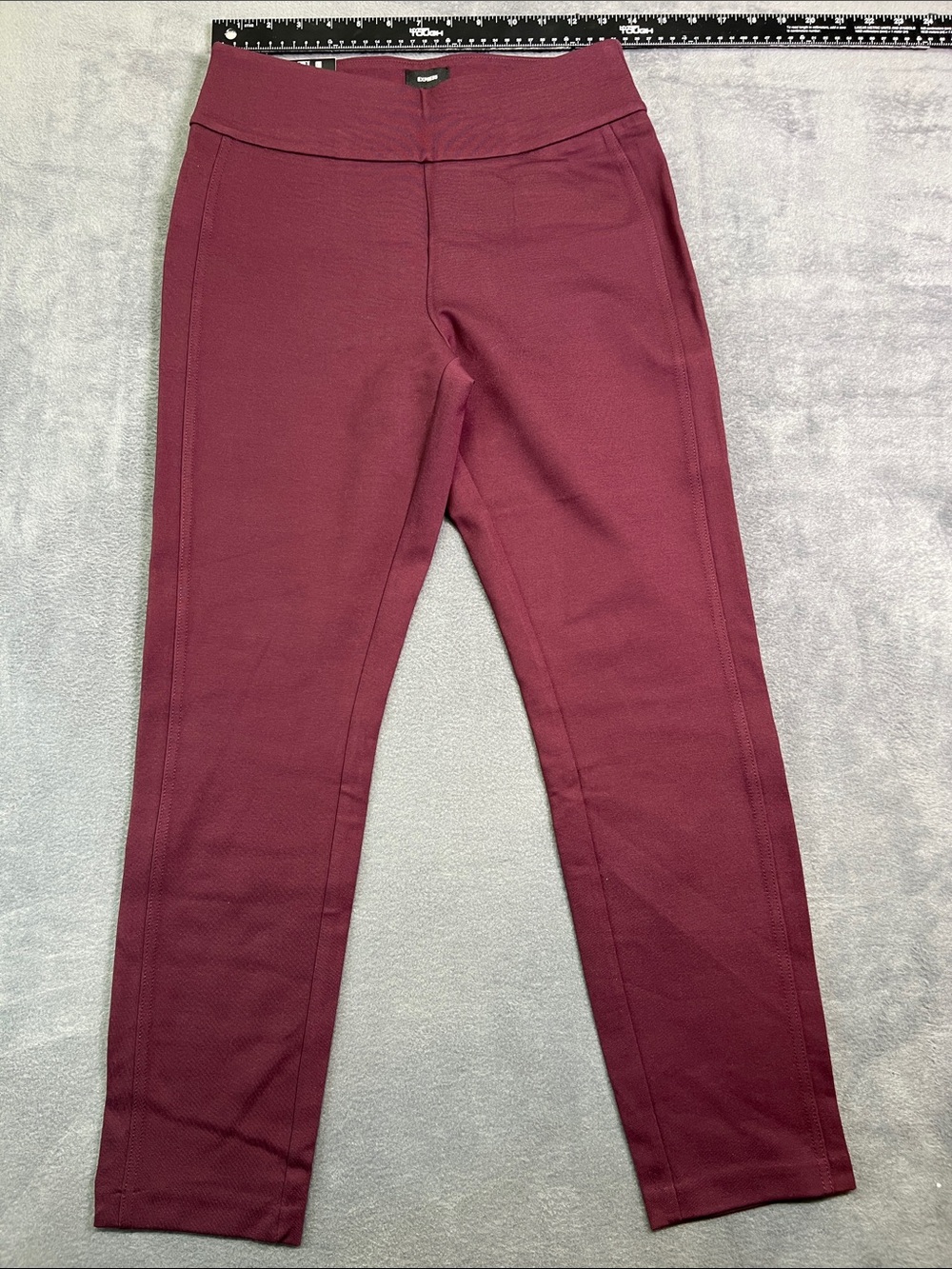 Express Ponte Leggings - Burgundy